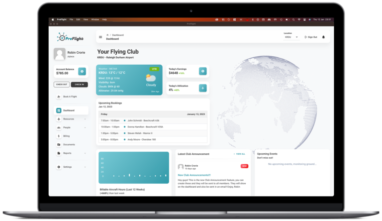 Flight scheduling on a laptop